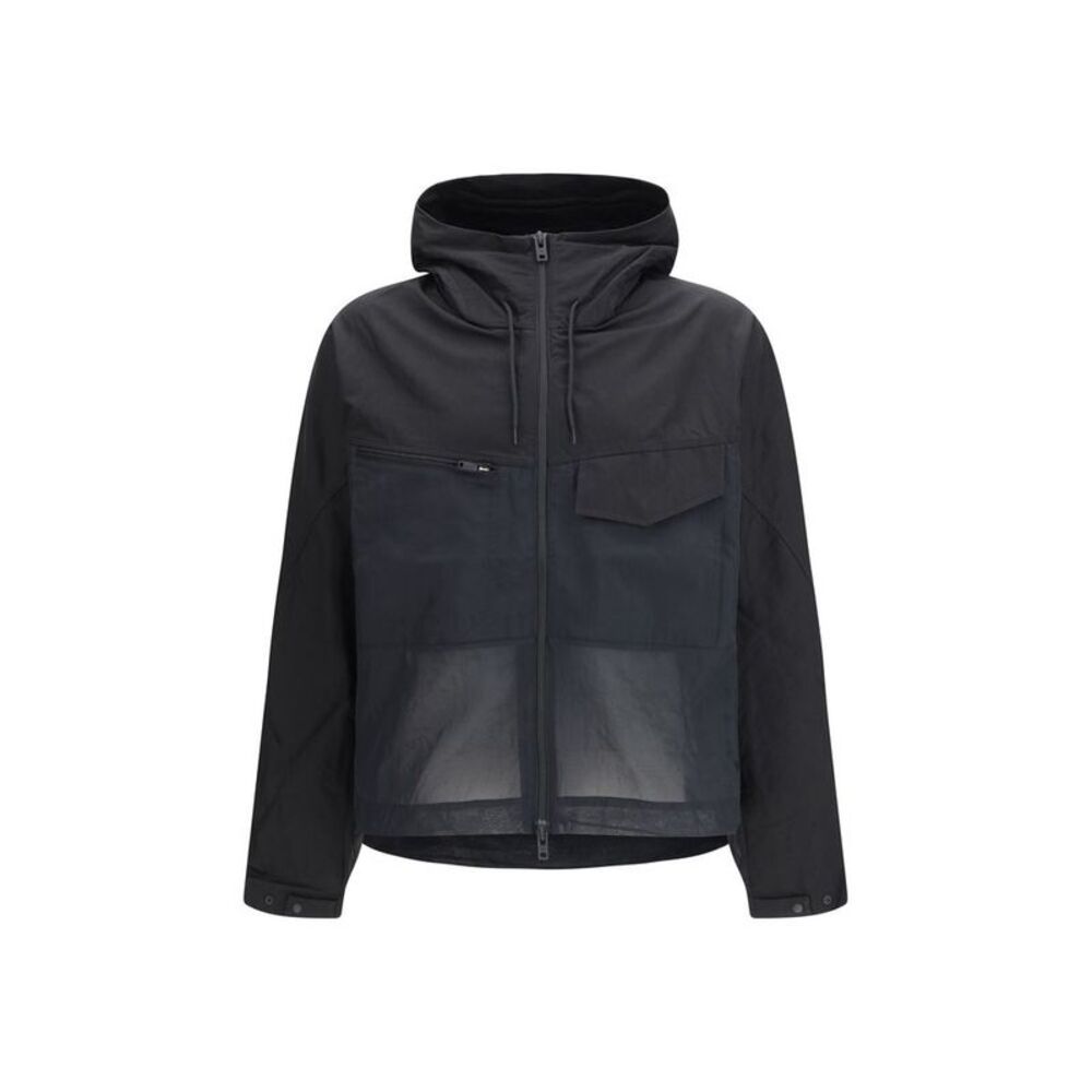 Y-3 Black Cotton Shell Men's Jacket
